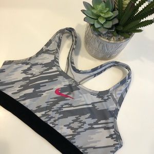 Nike Dri-fit grey sports bra